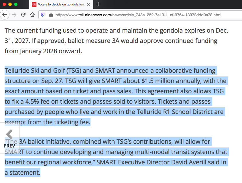 SMART announces Telski contribution